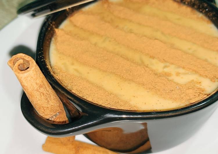 Arroz doce com doce de leite