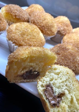 Nutellás kürtős kalács muffin recept fotója