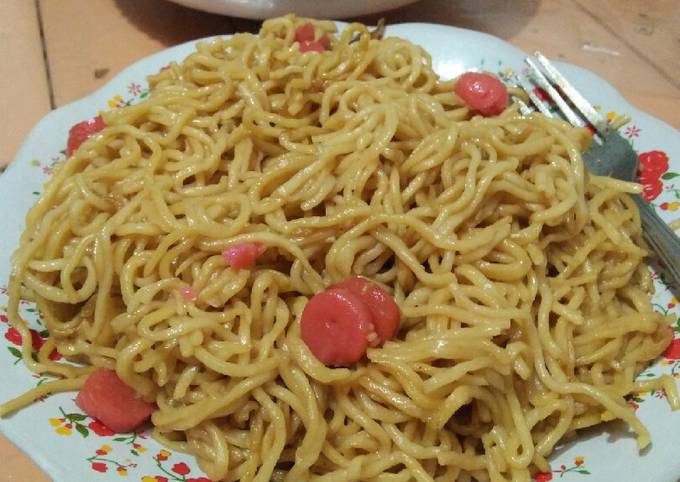 Resep Mie homemade kenyal simple, Enak