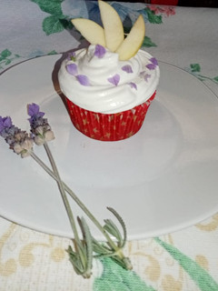 Una foto de Muffin de manzana y canela