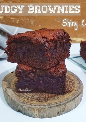 Foto resep Fudgy Brownies Shiny Crust