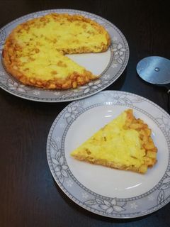 عکسی از دستور املت سيب زمینی پنیری😍