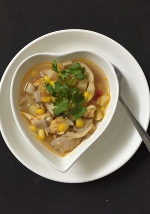 Hình của món Canh rau củ nấu chay.