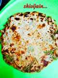Lauki ke chilko ka paratha