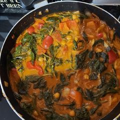 A picture of Chickpea Curry.
