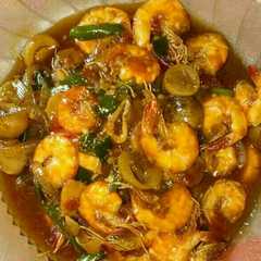 Udang Jamur saus tiram Simple রেসিপির প্রধান ছবি