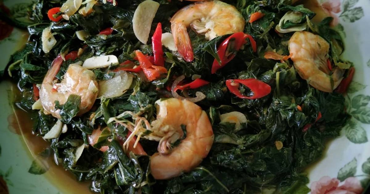  Resep  Tumis Daun  Singkong  Udang oleh Pawon Mak Vira Cookpad