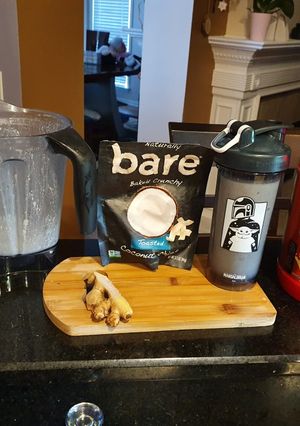 A picture of Ginger, Coconut smoothie.