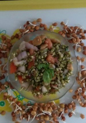 अंकुरित मूंग भेल (Ankurit moong bhel recipe in hindi) रेसिपी मुख्य फोटो