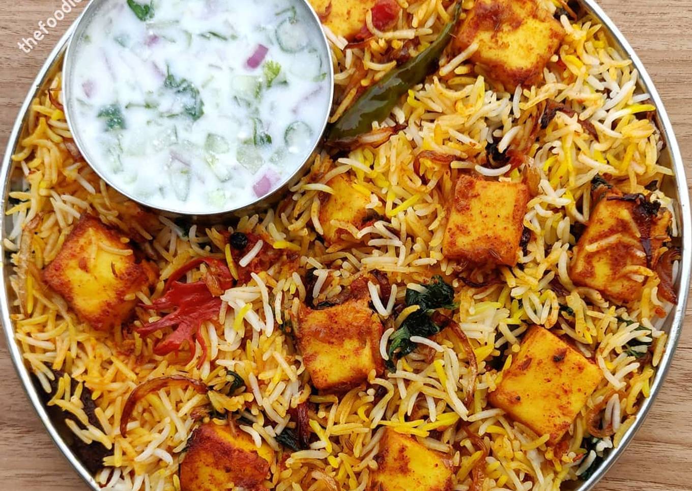 Paneer biryani