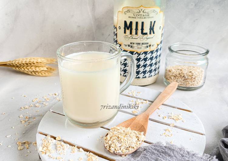 Cara Gampang Membuat Homemade oat milk Anti Gagal
