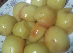 صورة لوصفة كومبوت الخوخ 😍