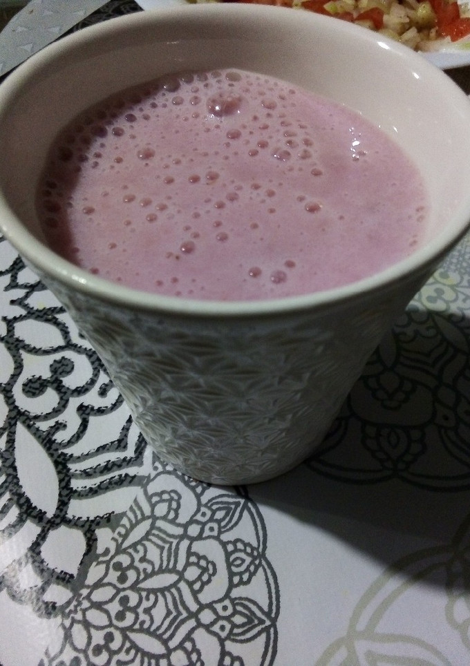 Una foto de Batido de fresa 🍓
