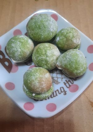 氣炸鍋-台式馬卡龍 (抹茶口味) 的食譜成品照片