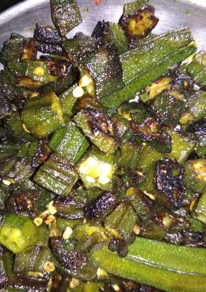 A picture of Bhindi fry.