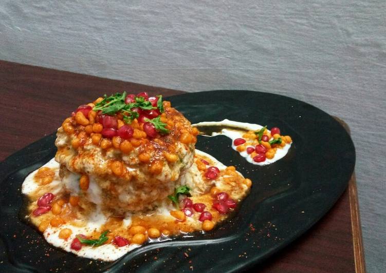 Baked Dahi-Bhalla Cake