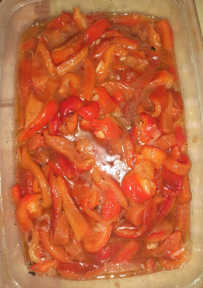Una foto de Ensalada de pimientos asados