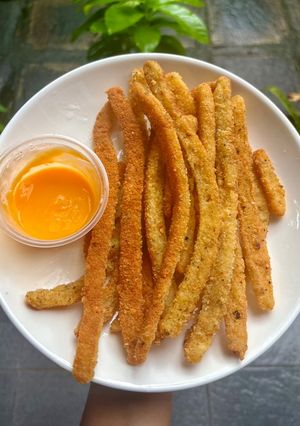 Foto resep Frozen Long Fries Cheesy Potato
