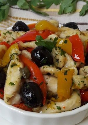 Foto di Straccetti di pollo con peperoni