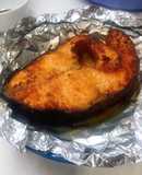 Cá hồi nướng bơ tỏi bằng nồi chiên không dầu