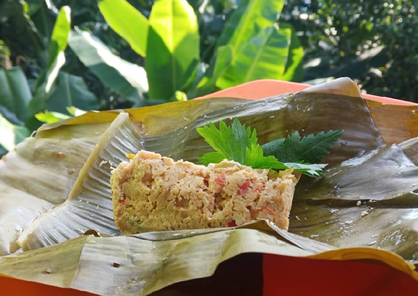 Botok jamur tahu