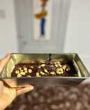 Brownie de banana y maní sin tacc 🍌🥜