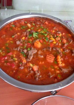 A picture of Beef stew.