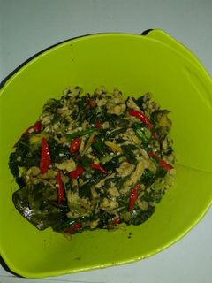 Foto resep Oseng tempe daun singkong