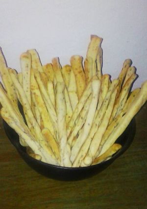 Una foto de Grisines de queso y orégano