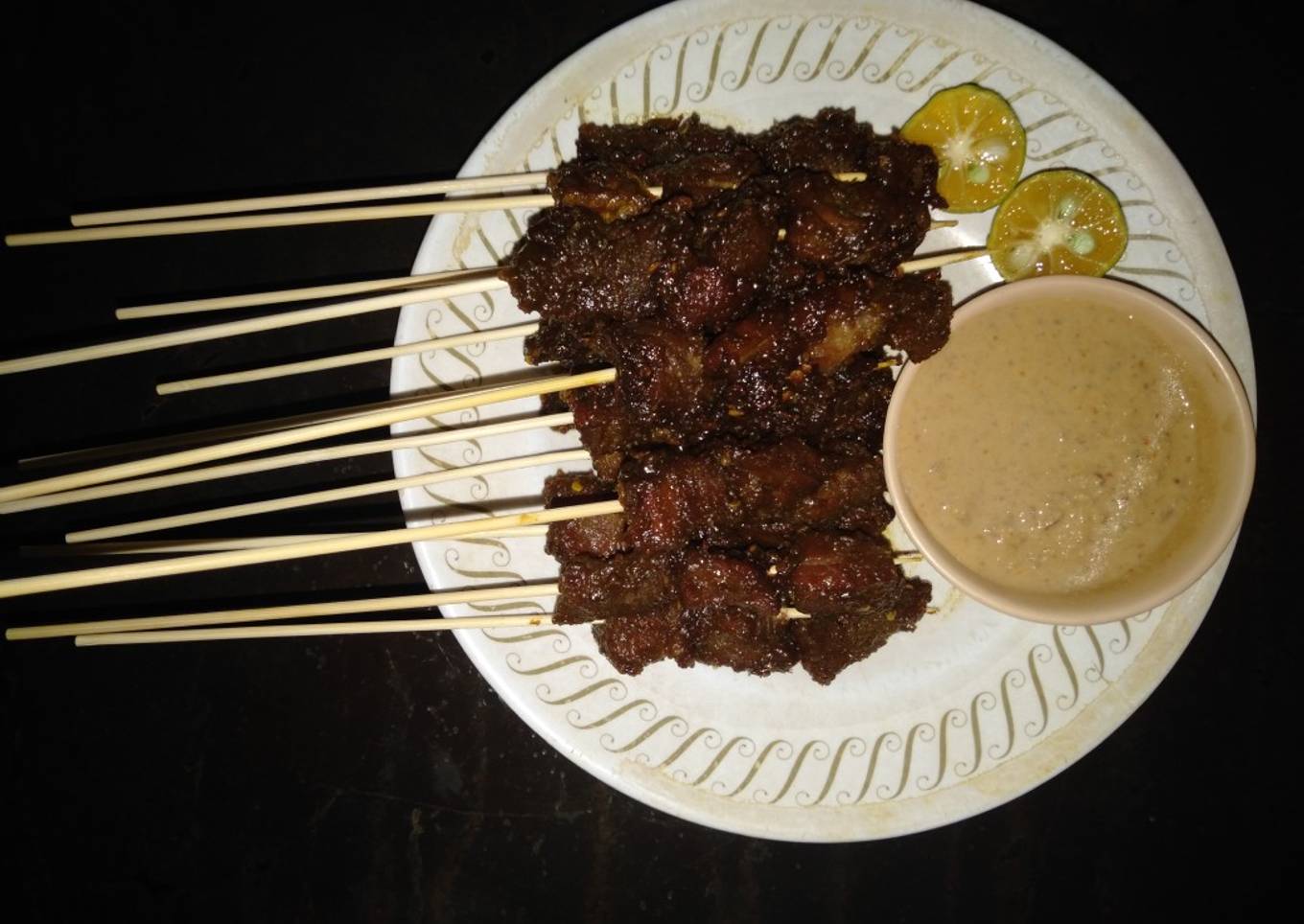 Sate manis bumbu ketumbar