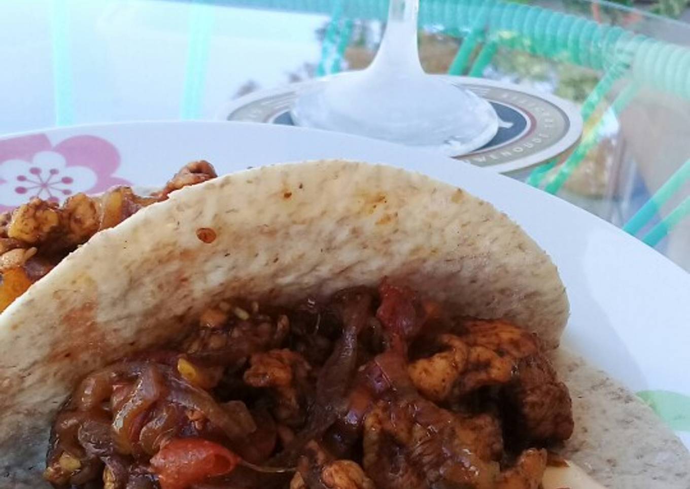 Tacos Jägermeister de Pollo y cherrys 🌮🍷