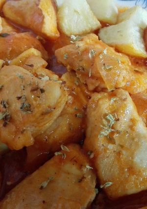 Una foto de Pechugas en mi salsa de tomate!!