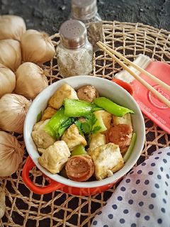 Foto resep Tumis tahu sosis pakcoy