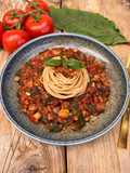 Cukkinis-vöröslencsés bolognai 🍝 Tény recept|Vegán komfort kaja 30 perc alatt