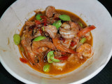 กุ้งผัดสะตอ