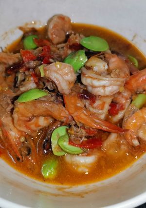 รูปของ กุ้งผัดสะตอ