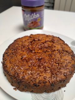 Une photo de Blondie à la pâte à tartiner