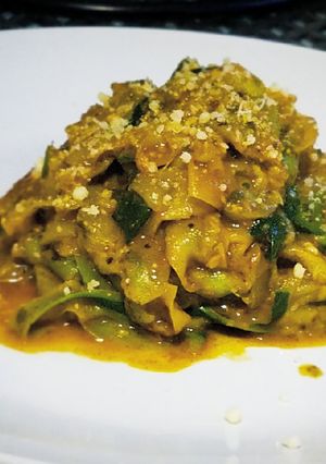 Foto di Tagliatelle di zucchine al pesto