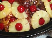 A picture of ham bone crock pot