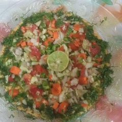 A picture of Masala papad.