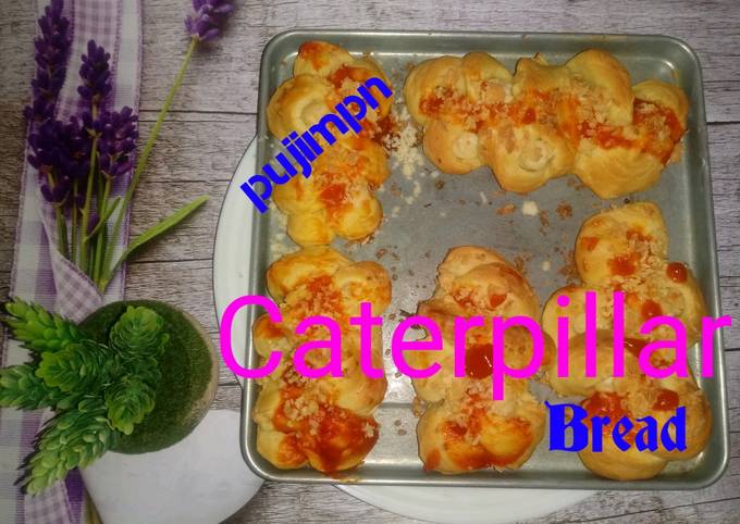 208. Caterpillar Bread...roti sosis bentuk ulat