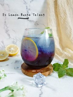 Foto resep 407. Es Lemon Bunga Telang