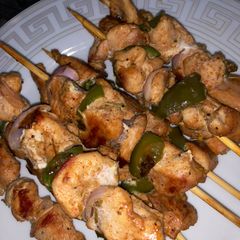 A picture of Chicken kebab.