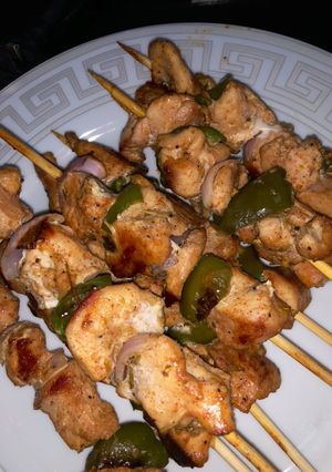A picture of Chicken kebab.