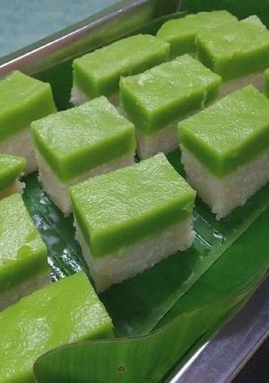 Foto resep Kue seri muka pandan