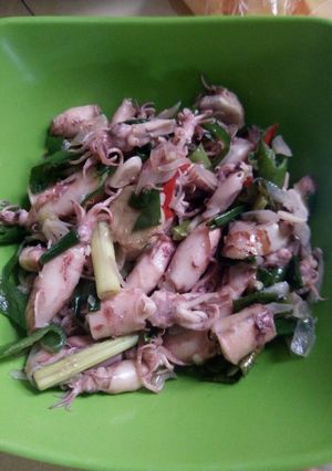 Foto resep Tumis cumi asin