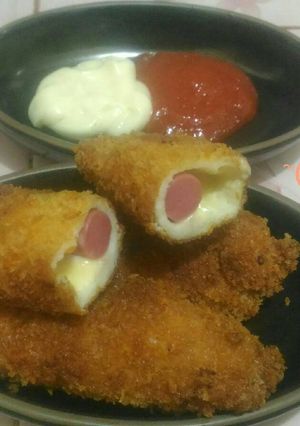 Foto resep Roti Goreng Sosis Keju