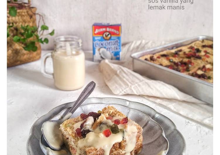 Resepi Butter bread pudding yang Cepat