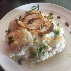 A picture of Dahi Vada.