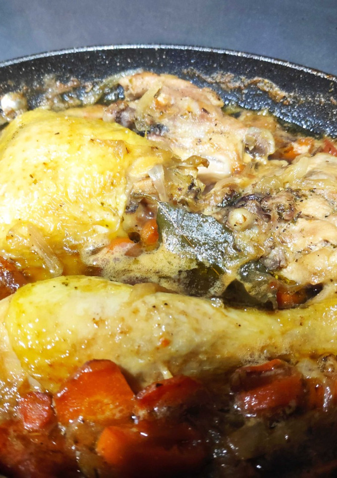 Una foto de Pollo a la cerveza